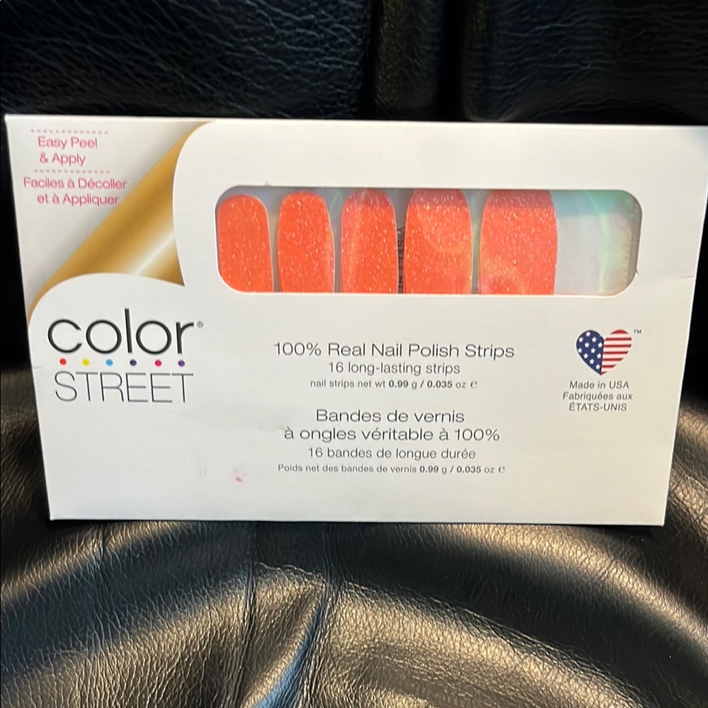 Color Street Vibrant coral Nail Strips- you’re corally invited